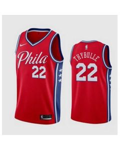 Men's Philadelphia 76ers #22 Matisse Thybulle Red Stitched Swingman Jersey