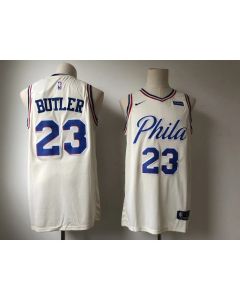 Men's Philadelphia 76ers #23 Jimmy Butler Cream 2018/19 City Edition Swingman Stitched NBA Jersey