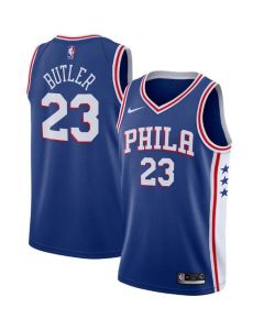 Men's Philadelphia 76ers #23 Jimmy Butler Royal Icon Edition Stitched Swingman Jersey
