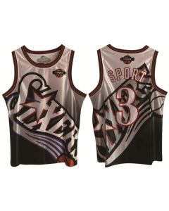 Men's Philadelphia 76ers #3 Allen Iverson White/Black Print Basketball Jersey