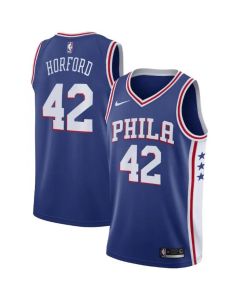 Men's Philadelphia 76ers #42 Al Horford Royal Icon Edition Stitched Swingman Jersey