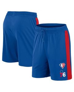 Men's Philadelphia 76ers Blue With Team Logo Shorts