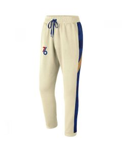 Men's Philadelphia 76ers Cream Performance Showtime Basketball Pants