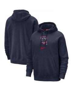 Men's Philadelphia 76ers Navy 2023/24 City Edition Essential Club Pullover Hoodie