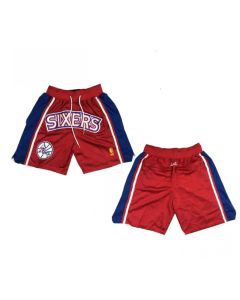 Men's Philadelphia 76ers Red Shorts (Run Small)