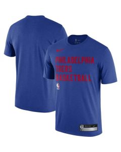 Men's Philadelphia 76ers Royal 2023/24 Sideline Legend Performance Practice T-Shirt