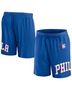 Men's Philadelphia 76ers Royal Free Throw Mesh Shorts