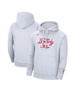 Men's Philadelphia 76ers White 2022/23 City Edition Essential Pullover Hoodie