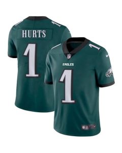 Men's Philadelphia Eagles #1 Jalen Hurts Green Vapor Untouchable Limited Stitched Jersey