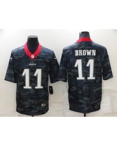 Men's Philadelphia Eagles #11 A. J. Brown Camo Limited Stitched Jersey