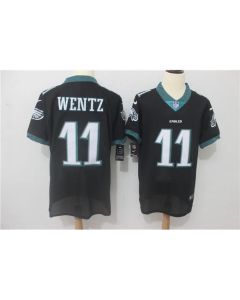 Men's Philadelphia Eagles #11 Carson Wentz Black Vapor Untouchable Elite Stitched NFL Jersey