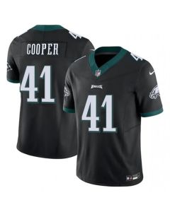 Men's Philadelphia Eagles #41 Darius Cooper Black F.U.S.E Vapor Untouchable Limited Stitched Football Jersey (Black)