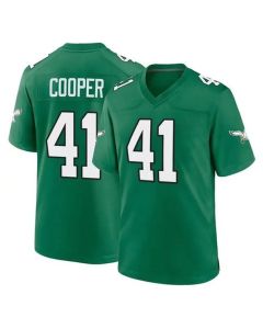 Men's Philadelphia Eagles #41 Darius Cooper Kelly Green F.U.S.E Vapor Untouchable Limited Stitched Football Jersey