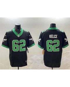 Men's Philadelphia Eagles #62 Jason Kelce Black F.U.S.E. Vapor Untouchable Limited Stitched Football Jersey (Black)