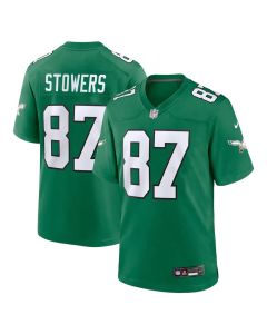 Men's Philadelphia Eagles #87 Eli Stowers Green 2026 NFL Draft Game Jersey (2026)