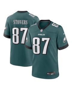 Men's Philadelphia Eagles #87 Eli Stowers Green 2026 NFL Draft Game Jersey (Style 2)