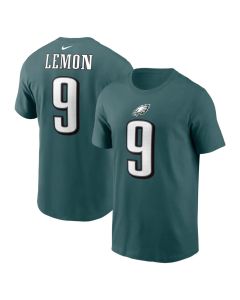 Men's Philadelphia Eagles #9 Makai Lemon Nike Green Name & Number T-Shirt (Green)