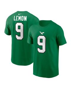 Men's Philadelphia Eagles #9 Makai Lemon Nike Kelly Green 2026 NFL Draft Name & Number T-Shirt (Green)