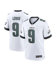 Men's Philadelphia Eagles #9 Makai Lemon White 2026 NFL Draft Game Jersey (White)