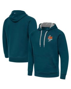 Men's Philadelphia Eagles Antigua Midnight Green Super Bowl LIX Champions Victory Pullover Hoodie (Green Midnight)