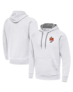Men's Philadelphia Eagles Antigua White Super Bowl LIX Champions Victory Pullover Hoodie (White)