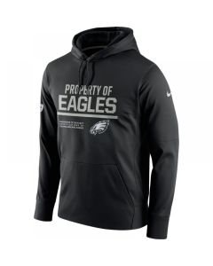 Men's Philadelphia Eagles Black Circuit Property Of Performance Pullover Hoodie