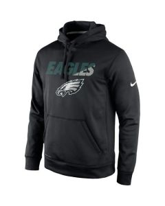 Men's Philadelphia Eagles Black Kick Off Staff Performance Pullover Hoodie