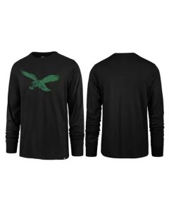 Men's Philadelphia Eagles Black Long Sleeve T-Shirt (Black)