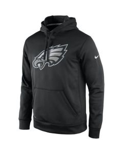 Men's Philadelphia Eagles Black Practice Performance Pullover Hoodie