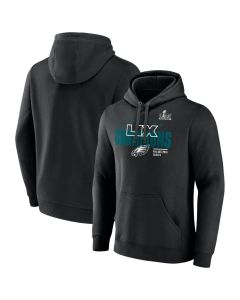 Men's Philadelphia Eagles Black Super Bowl LIX Champions Iconic Victory Fleece Pullover Hoodie