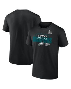Men's Philadelphia Eagles Black Super Bowl LIX Champions Legacy Iconic Victory T-Shirt (Black)