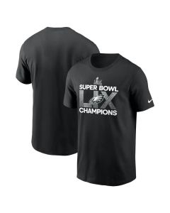 Men's Philadelphia Eagles Black Super Bowl LIX Champions Supplemental T-Shirt (Black)