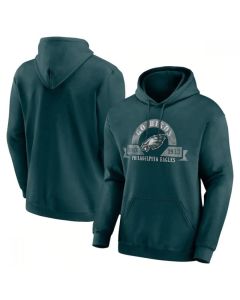 Men's Philadelphia Eagles Green Pullover Hoodie (Green)