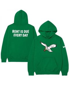 Men's Philadelphia Eagles Green Sideline Pullover Hoodie (Green)