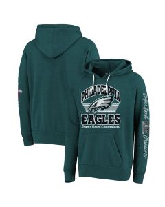 Men's Philadelphia Eagles Threads Midnight Green Super Bowl LIX Champions Sonder Tri-Blend Pullover Hoodie (Green Midnight)