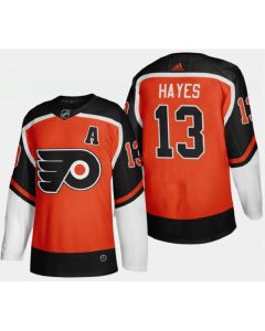 Men's Philadelphia Flyers #13 Kevin Hayes Orange Reverse Retro Stitched Jersey
