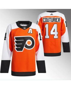 Men's Philadelphia Flyers #14 Sean Couturier 2023/24 Orange Stitched Jersey