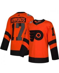 Men's Philadelphia Flyers #17 Wayne Simmonds Orange 2019 NHL Stadium Series Stitched Jersey