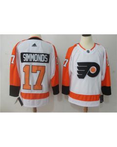 Men's Philadelphia Flyers #17 Wayne Simmonds White Stitched NHL Jersey