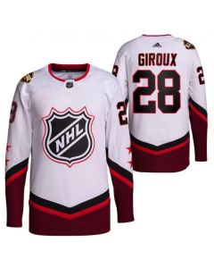 Men's Philadelphia Flyers #28 Claude Giroux 2022 All-Star White Stitched Jersey