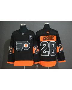Men's Philadelphia Flyers #28 Claude Giroux Black Stitched NHL Jersey