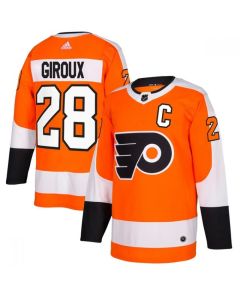 Men's Philadelphia Flyers #28 Claude Giroux Orange Stitched NHL Jersey