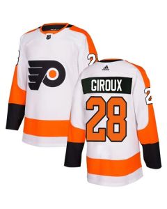 Men's Philadelphia Flyers #28 Claude Giroux White Stitched NHL Jersey