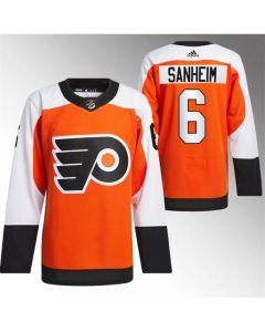 Men's Philadelphia Flyers #6 Travis Sanheim 2023/24 Orange Stitched Jersey