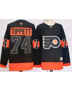 Men's Philadelphia Flyers #74 Owen Tippett Black 2024 Stitched Jersey