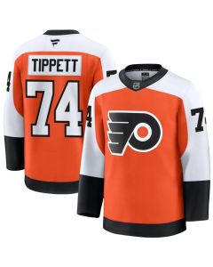 Men's Philadelphia Flyers #74 Owen Tippett Orange Home Premium Jersey