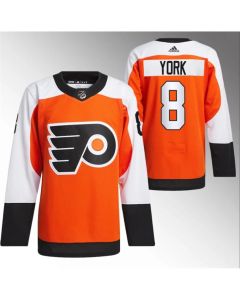 Men's Philadelphia Flyers #8 Cam York 2023/24 Orange Stitched Jersey