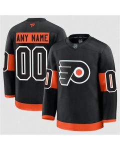 Men's Philadelphia Flyers ACTIVE PLAYER Custom Black 2024-25 Alternate stitched Hockey Jersey