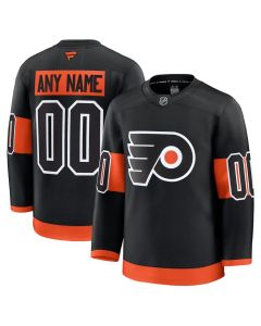 Men's Philadelphia Flyers Black Alternate Premium Custom Jersey