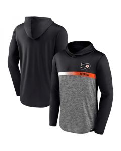 Men's Philadelphia Flyers Black Podium Defender Pullover Hoodie